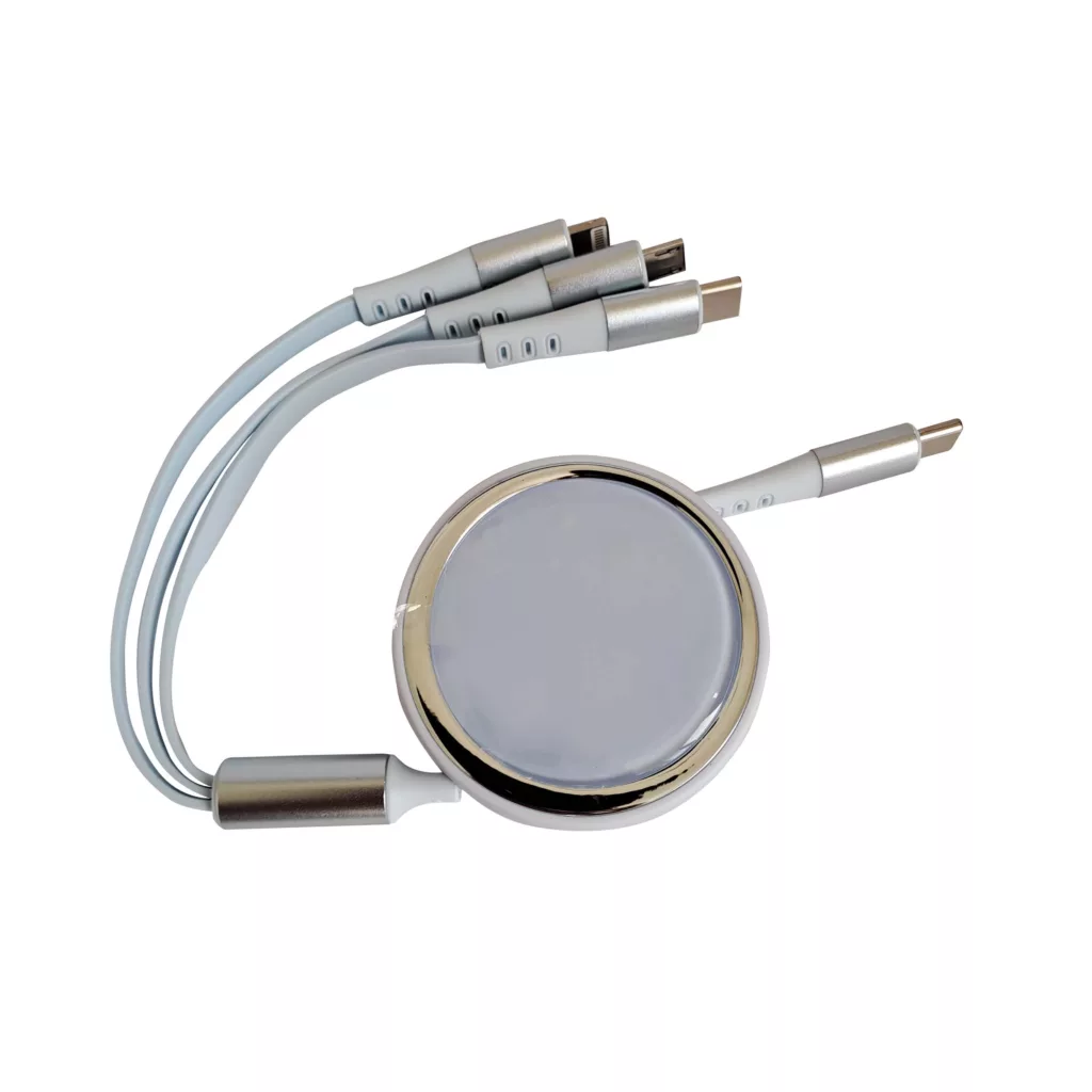 شارژر فندکی 100 وات مدل ML-100 به همراه کابل تبدیل USB به MicroUSB / لایتنینگ / USB-C