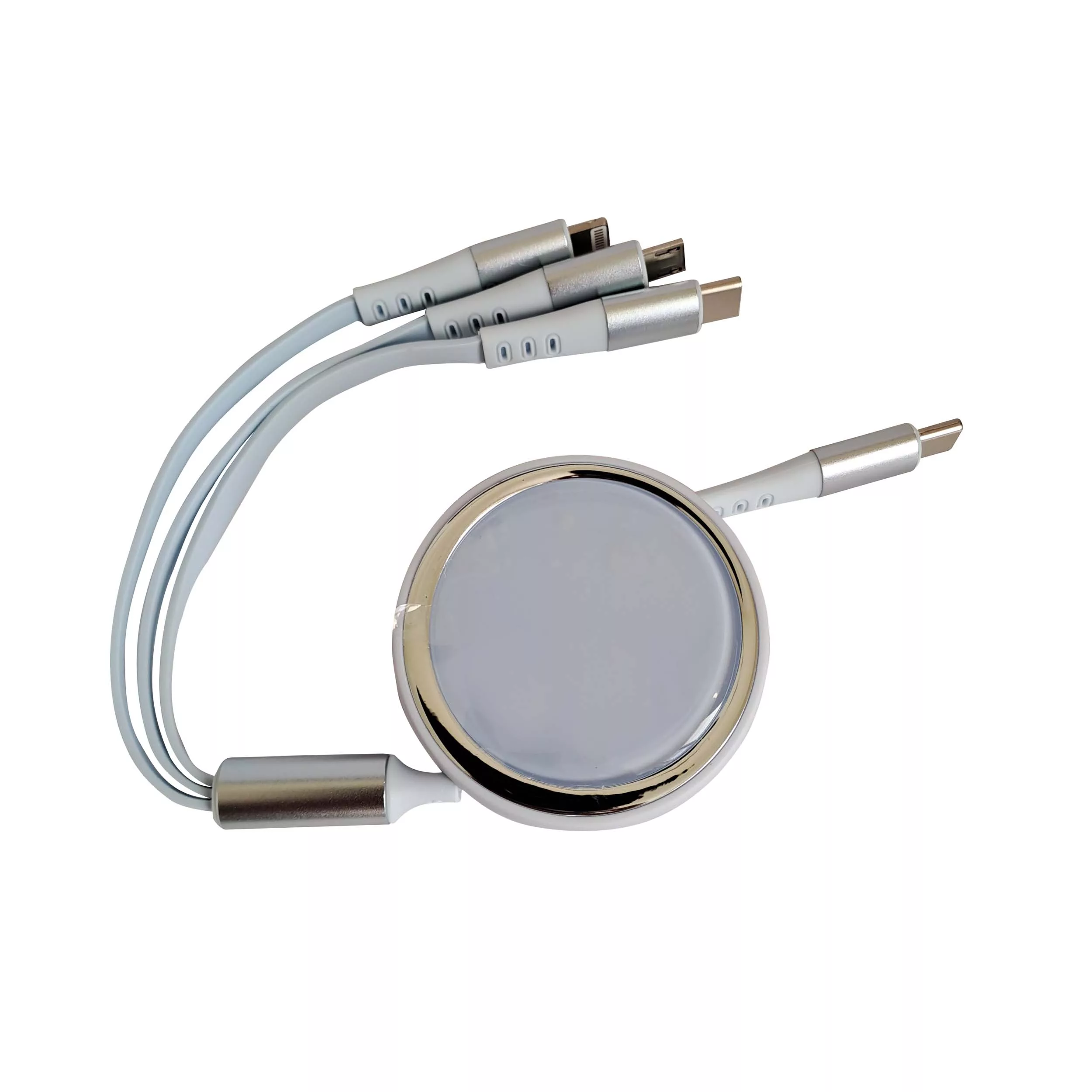 شارژر فندکی 100 وات مدل ML-100 به همراه کابل تبدیل USB به MicroUSB / لایتنینگ / USB-C