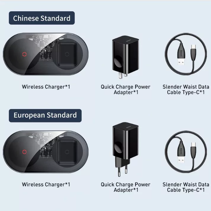 شارژر بی سیم باسئوس مدل TZWXJK- B01