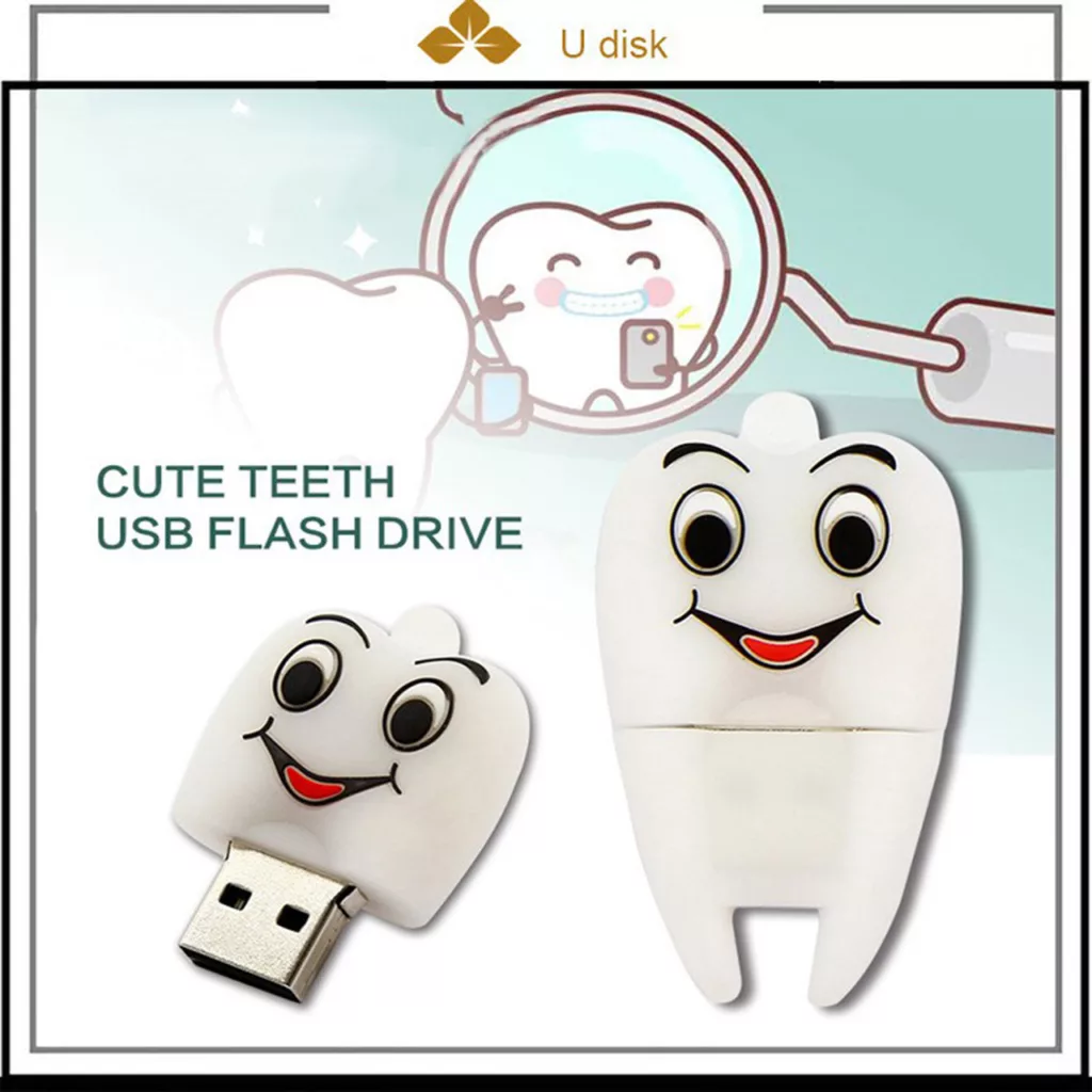 فلش مموری طرح دندان 02 مدل Ul-Tooth02 ظرفیت 128 گیگابایت