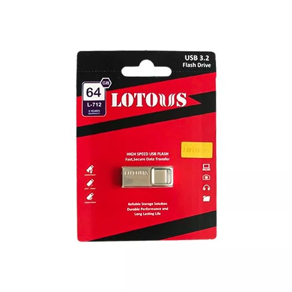 فلش مموری Usb3.2 لوتوس مدل L712 ظرفیت 64 گیگابایت