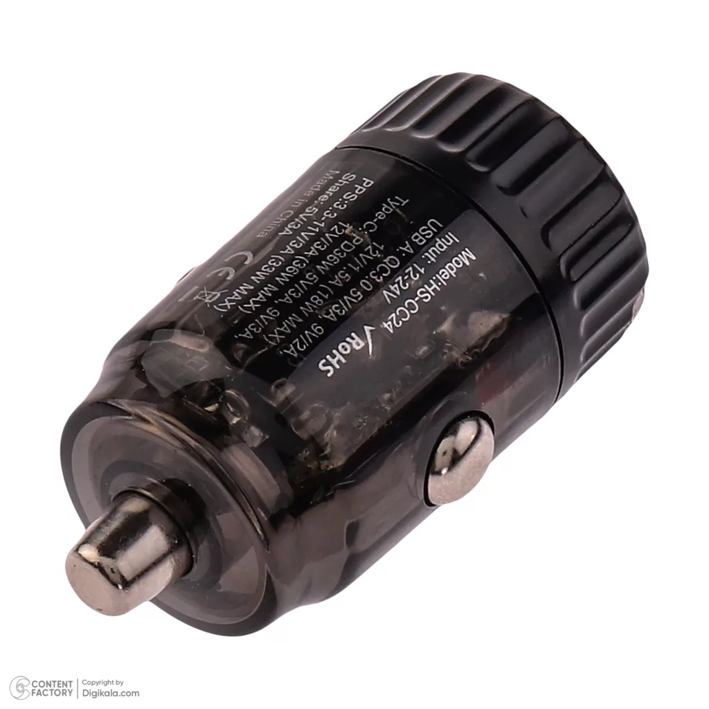 شارژر فندکی 36 وات دو پورت هایکواستار مدل HS-CC24