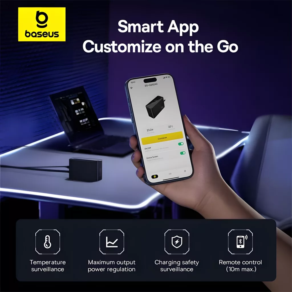 شارژر رومیزی 240 وات بیسوس مدل B-P101 240W