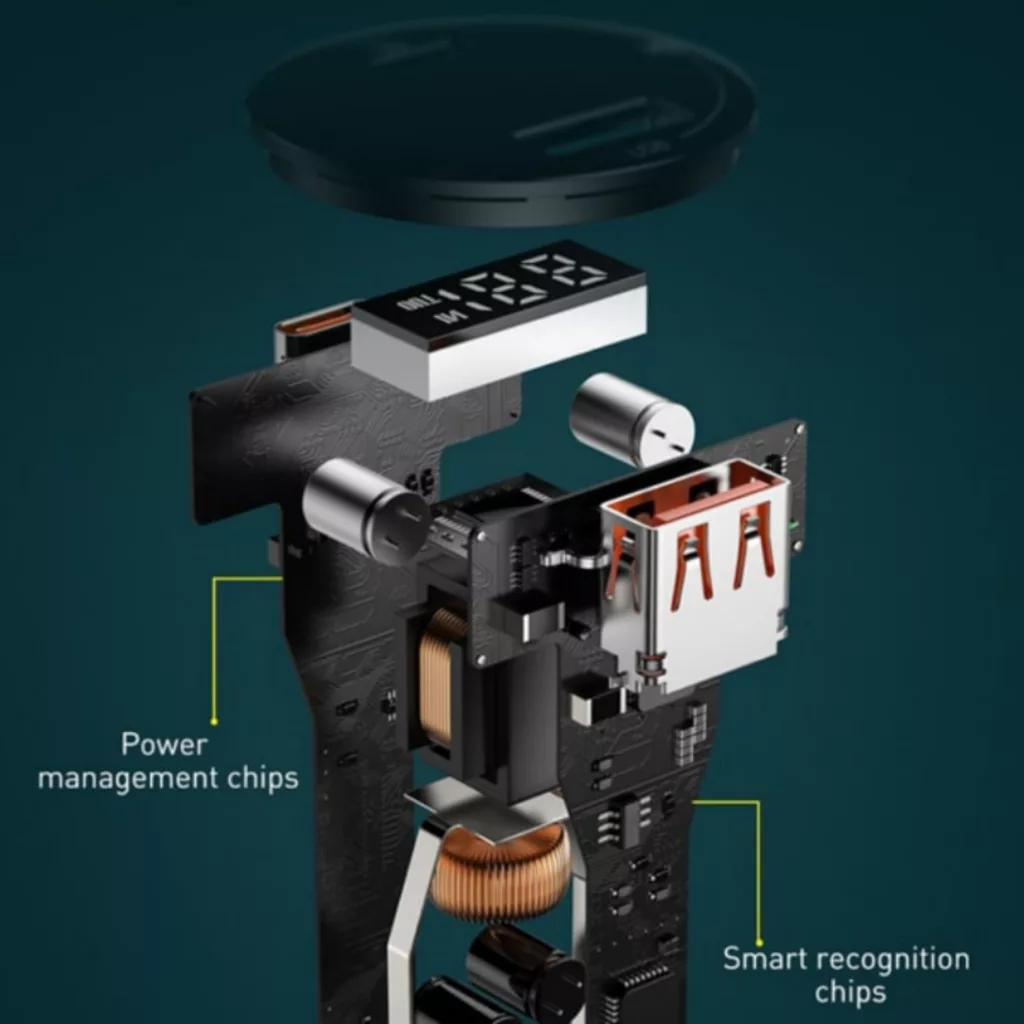 شارژر فندکی 100 وات بیسوس مدل Dual Quick 100W