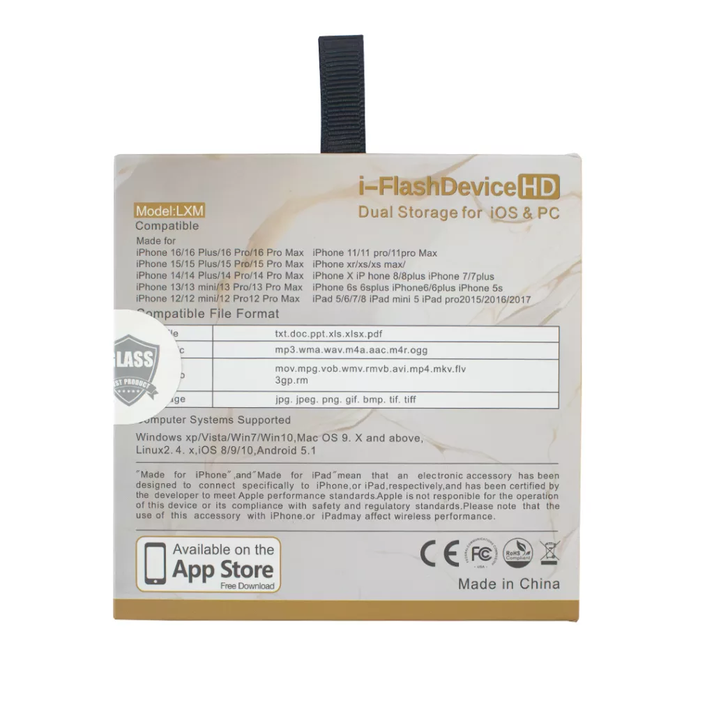 فلش مموری مدل LXM ظرفیت 1 ترابایت با رابط microUSB، USB Type-C، USB 3.2، لایتنینگ