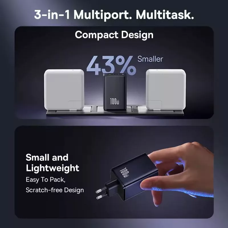 شارژر دیواری 100 وات بیسوس مدل EnerFill FE11 CCXFK100CE