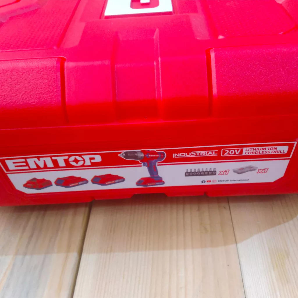 دریل پیچ گوشتی شارژی ایمتاپ مدل ECDL200528 مجموعه 59 عددی