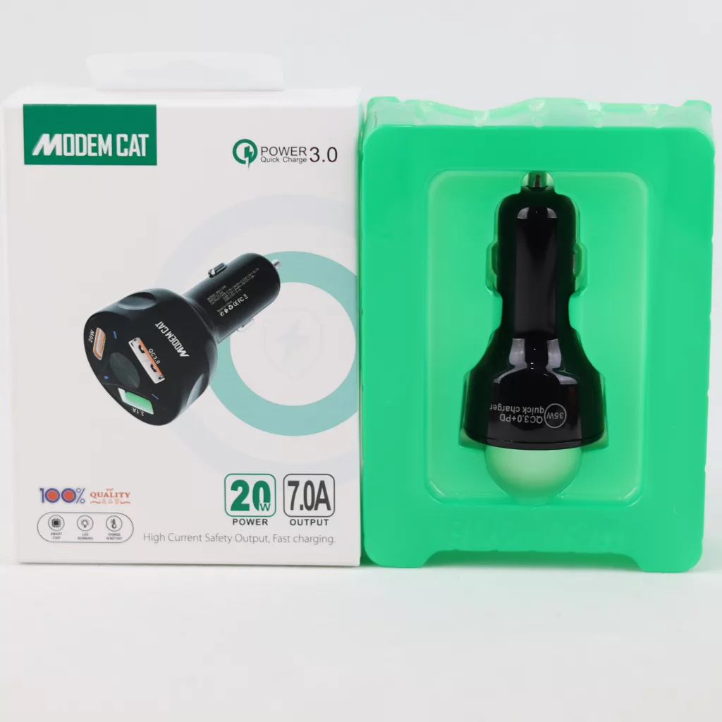 شارژر فندکی20وات مودم کت مدل MCC-008