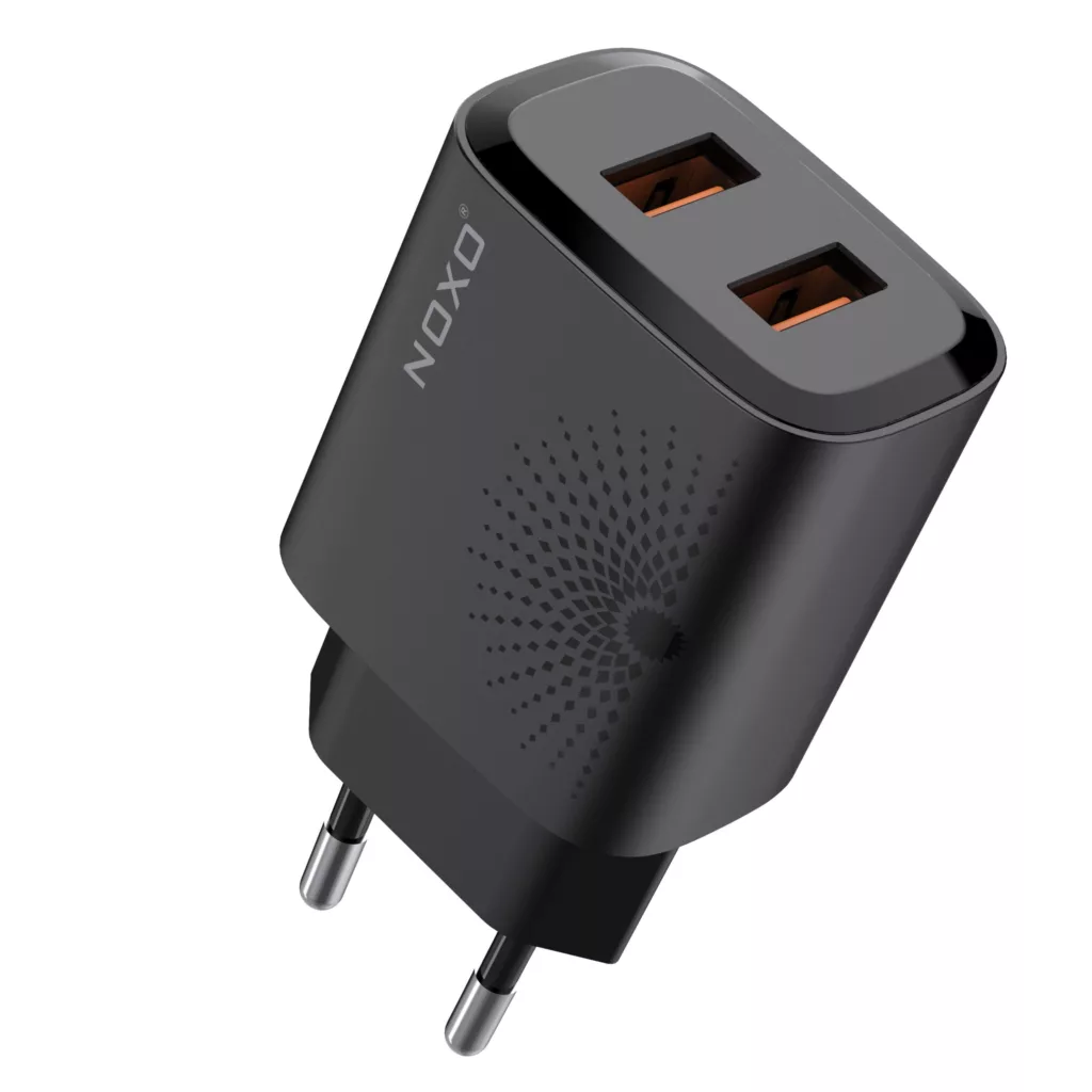 شارژر دیواری 12 وات دو پورت نوکسو مدل CHN-4