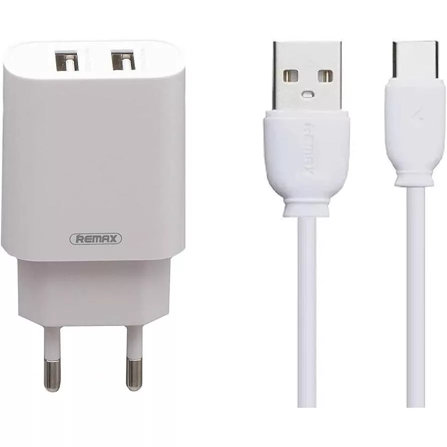 شارژ دیواری ریمکس مدل RP-U35 به همراه کابل تبدیل USB-C