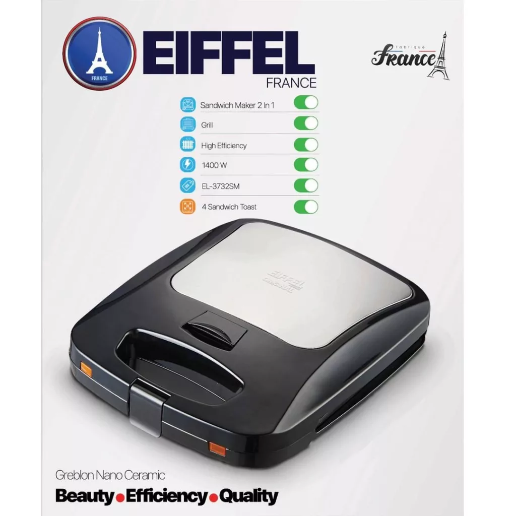 ساندویچ ساز ایفل  مدل EL-3732 SM