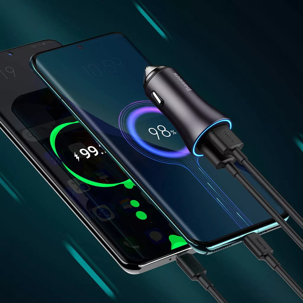 شارژر فندکی باسئوس مدل CGJM000013-60W