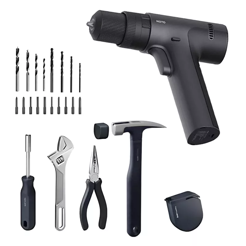 پیچ گوشتی شارژی 12 ولت هوتو مدل QWDZGJ002 مجموعه 25 عددی