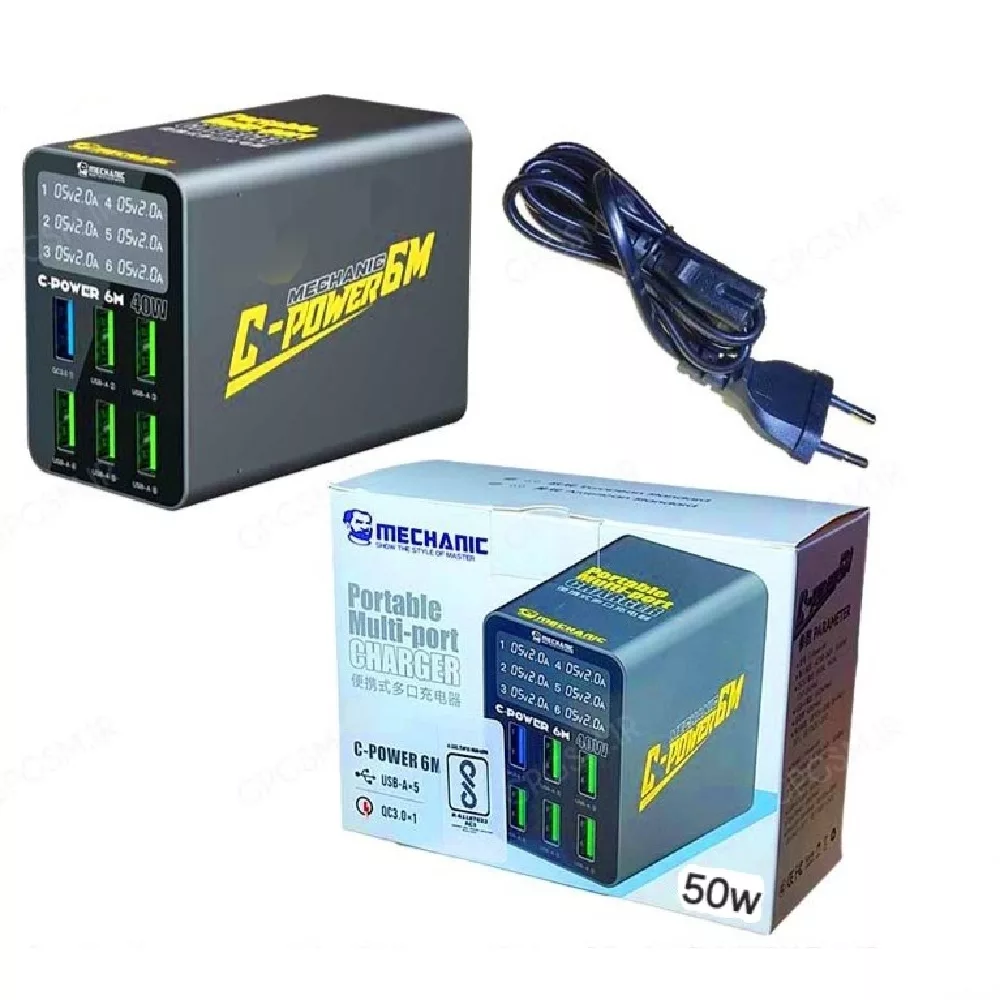 شارژر رومیزی مکانیک مدل C-POWER 6S 50W
