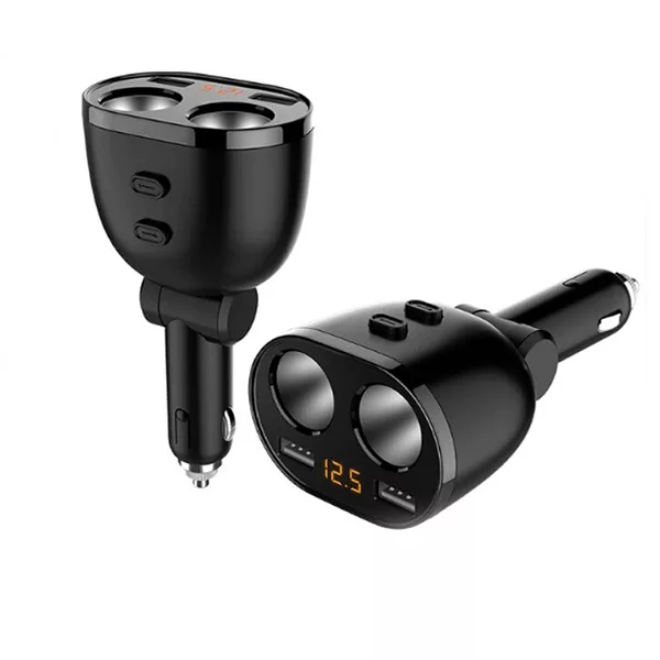 شارژر فندکی 80وات 4 پورت مدل EV-M2-CCY16-EU