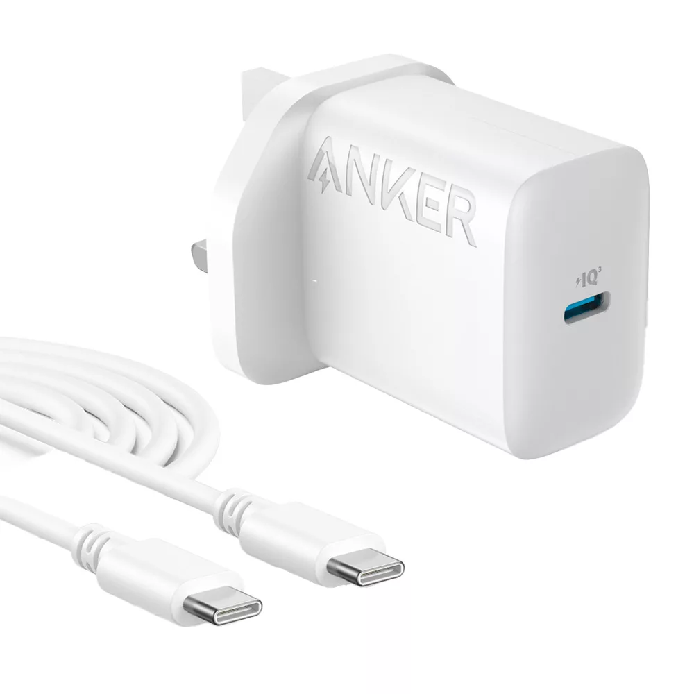 شارژر دیواری 20 وات انکر مدل B2347K21 به همراه کابل Type-C به Type-C به طول 1.5 متر