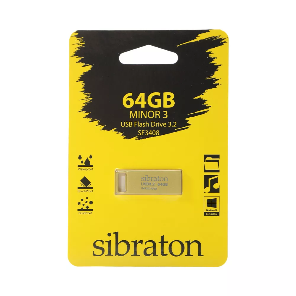فلش مموری USB3.2 سیبراتون مدل SF3408 ظرفیت 64 گیگابایت