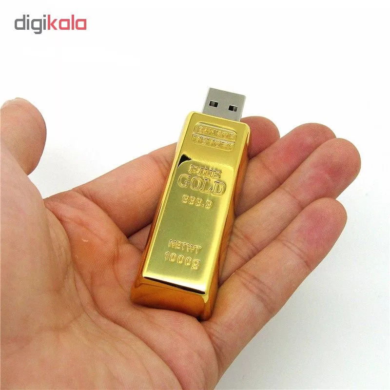 فلش مموری مدل Ultita-Bn طرح شمش طلا ظرفیت 8 گیگابایت