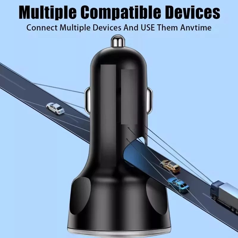 شارژر فندکی 66 وات فیوپلاس مدل FP-89 به همراه کابل usb-c