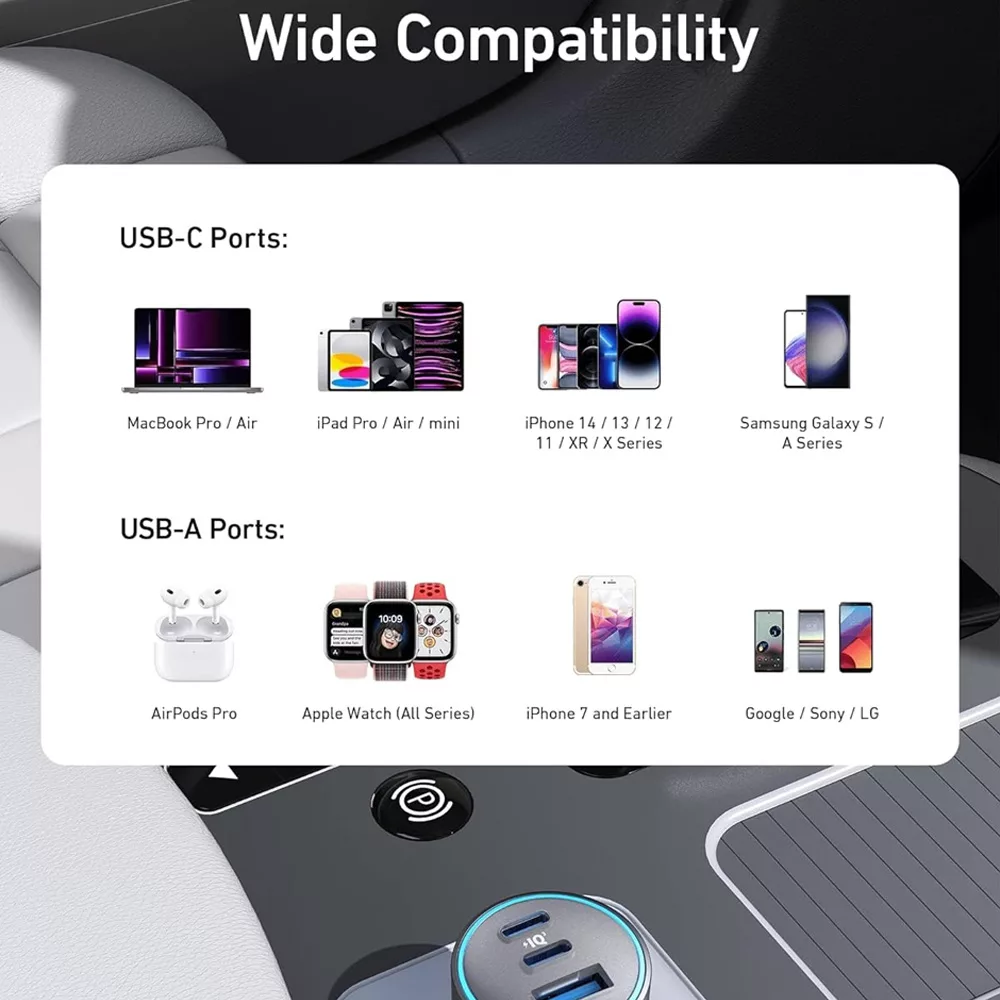 شارژر فندکی 67 وات انکر مدل A2736