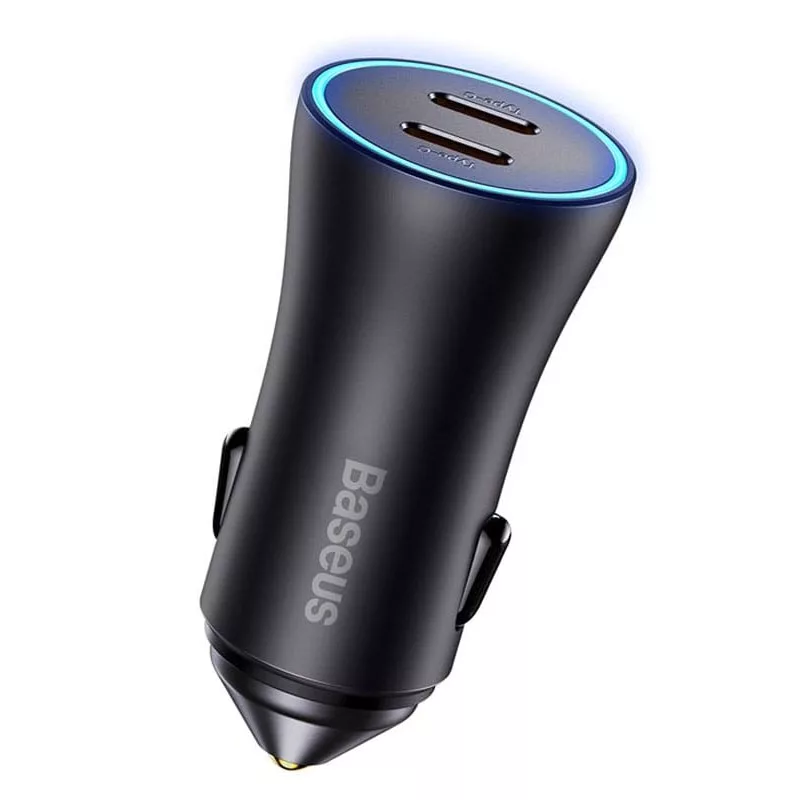 شارژر فندکی 40 وات دو پورت بیسوس مدل CCJDZ-CC