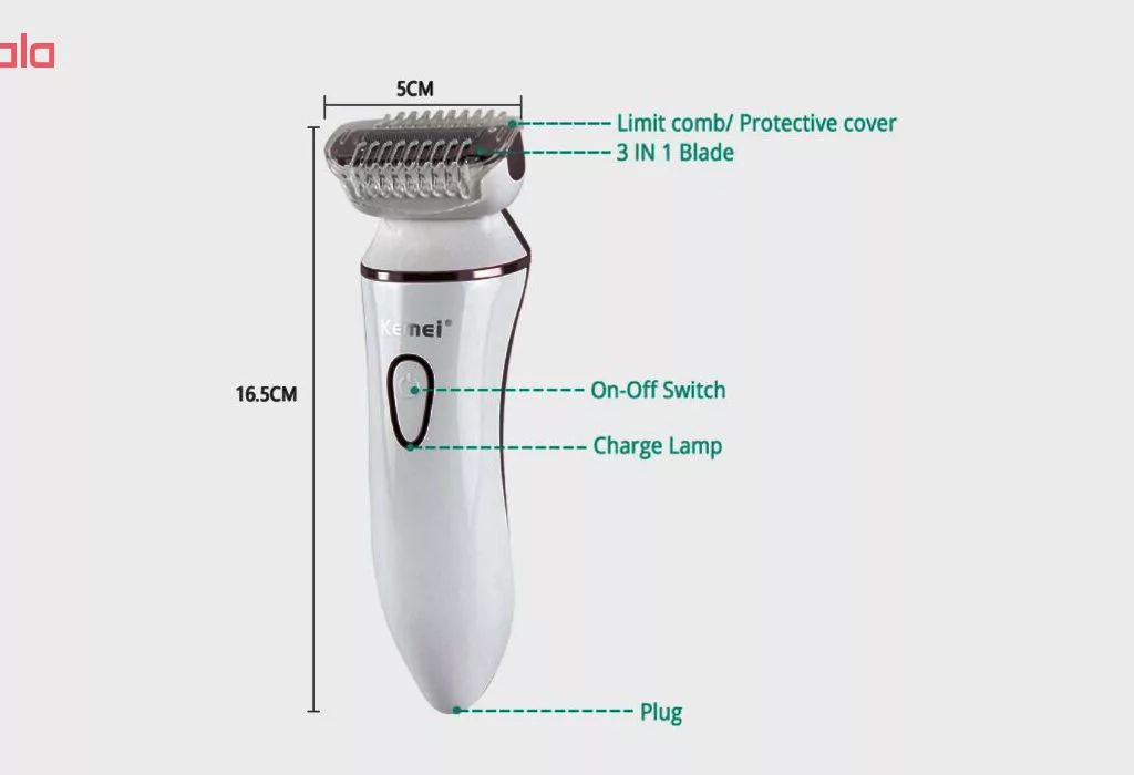 اپیلاتور کیمی مدلKM7202 5in1