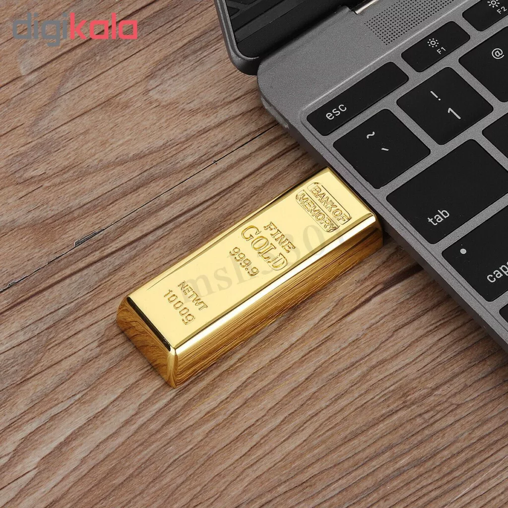 فلش مموری مدل Ultita-Bn طرح شمش طلا ظرفیت 32 گیگابایت