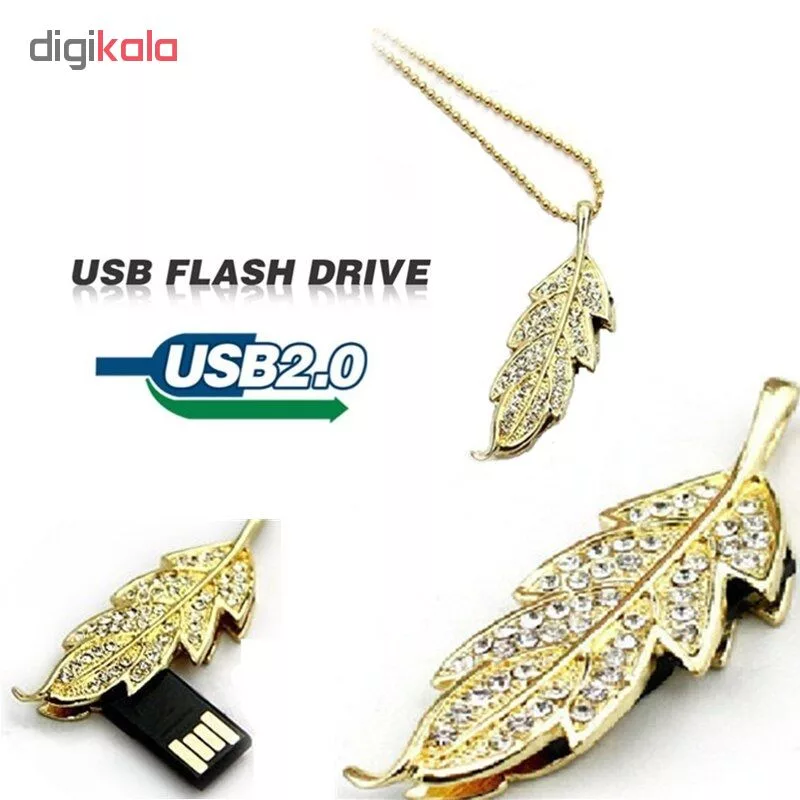 فلش مموری طرح برگ پاییزی مدل pearlit-uj006 ظرفیت 32 گیگابایت