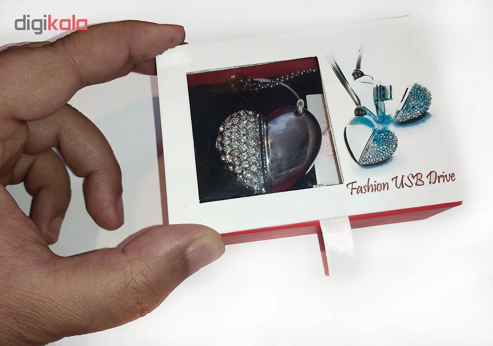 فلش مموری طرح قلب مدل UJ-004 ظرفیت 64 گیگابایت