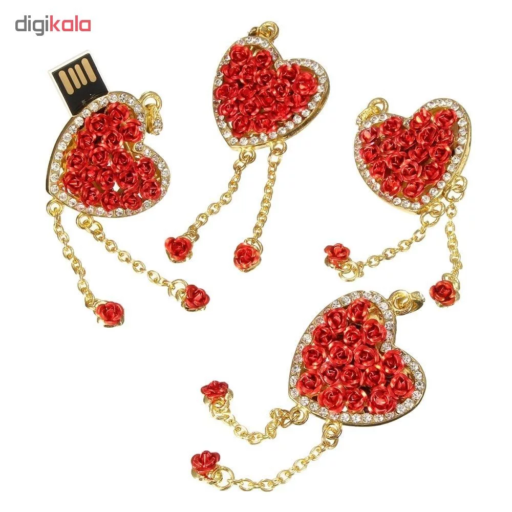 فلش مموری طرح قلب مدل UJ-050 ظرفیت 64 گیگابایت