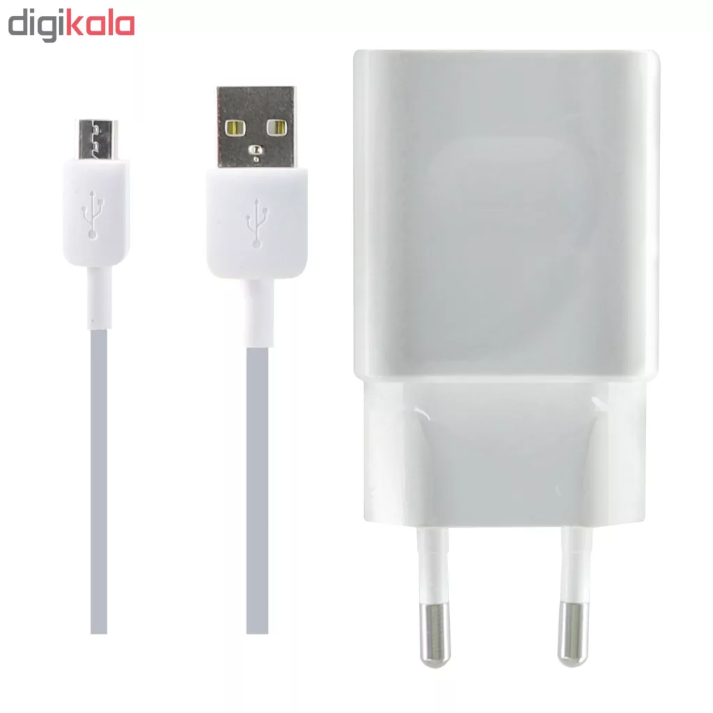 شارژر دیواری مدل HW-050200E01 به همراه کابل تبدیل microUSB