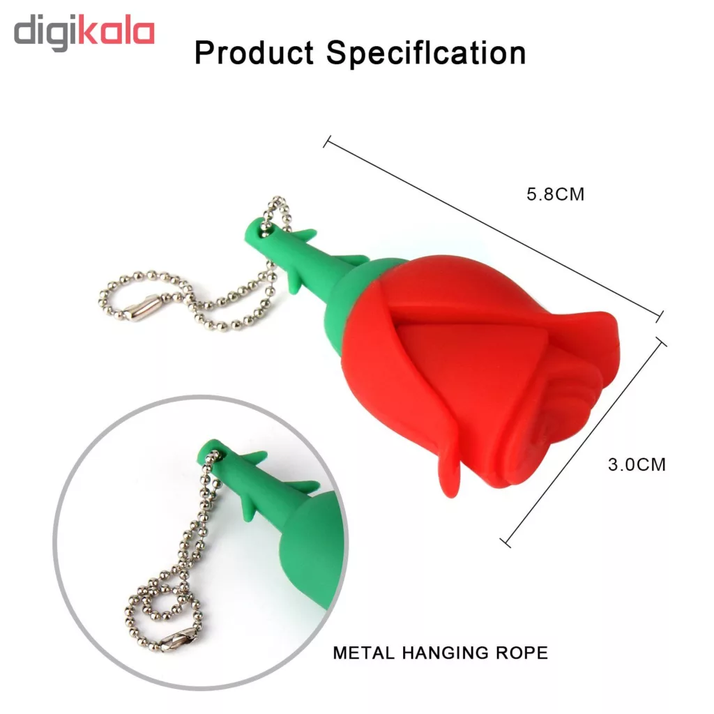 فلش مموری طرح گل رز مدل UP-007 ظرفیت 16 گیگابایت