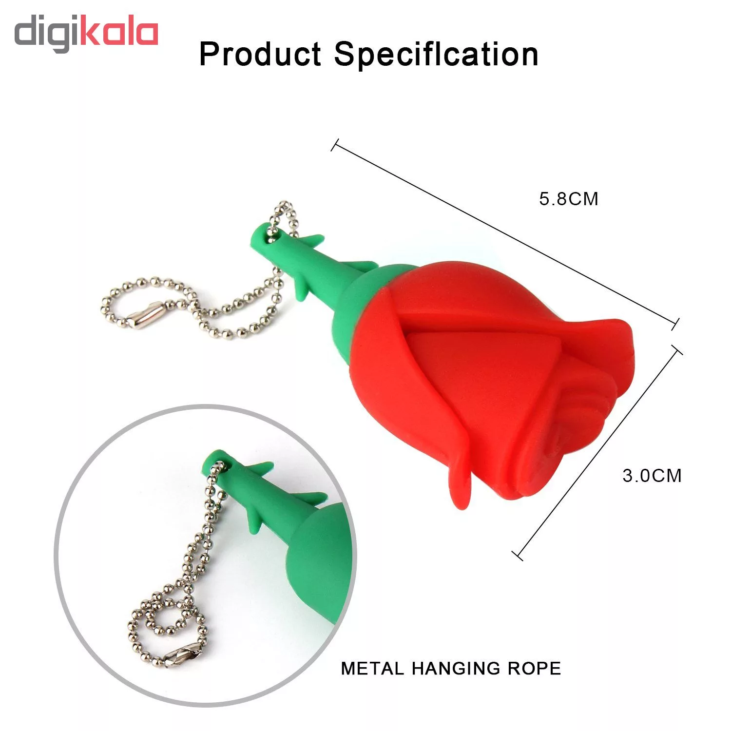 فلش مموری طرح گل رز مدل UP-007 ظرفیت 16 گیگابایت