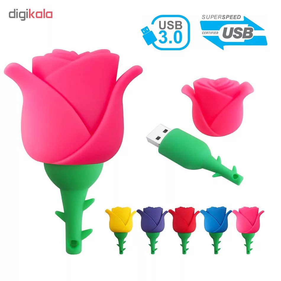 فلش مموری طرح گل رز مدل UP-017 ظرفیت 32 گیگابایت