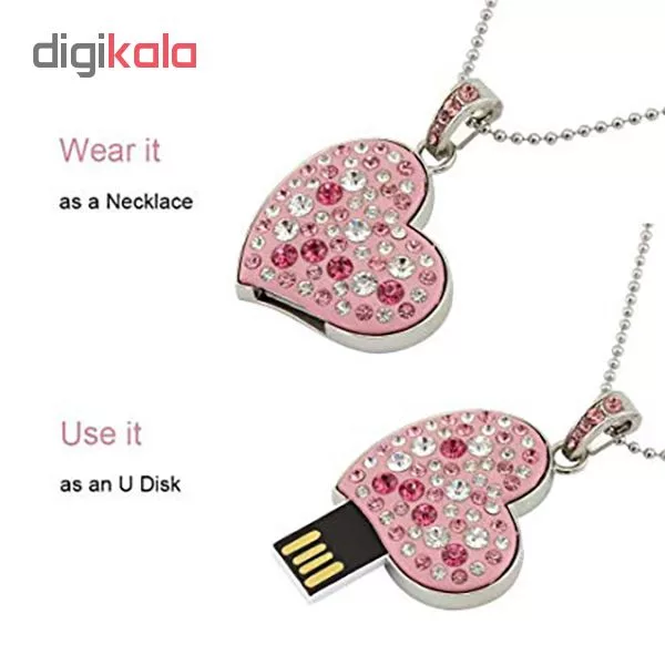 فلش مموری طرح قلب مدل UJ-032 ظرفیت 64 گیگابایت