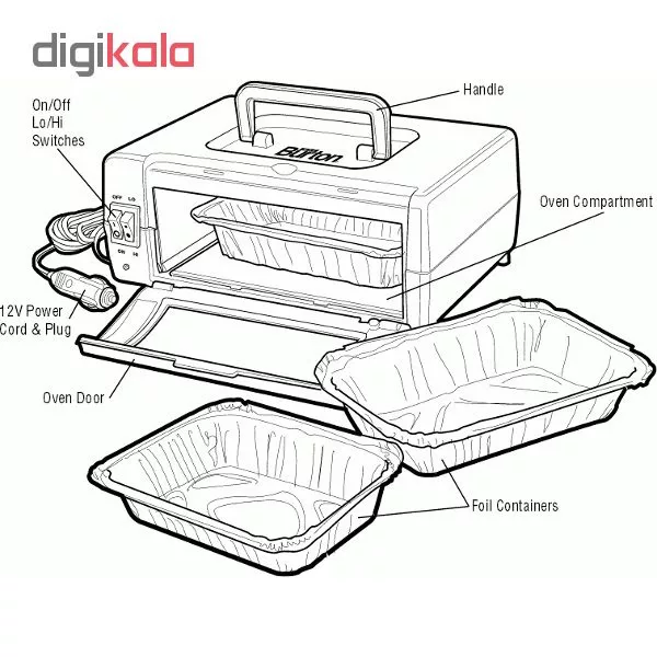 پیتزا ساز مدل POAPM-12V