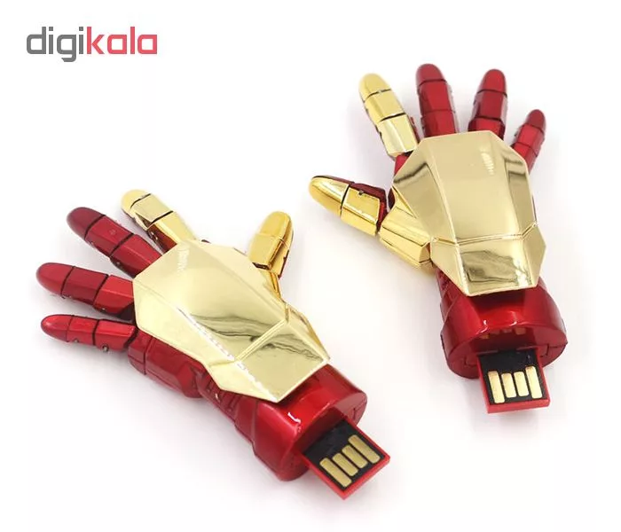 فلش مموری طرح دست مرد آهنی مدل Ul-Hk01 ظرفیت 8 گیگابایت