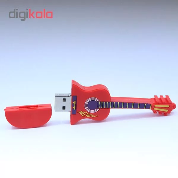 فلش مموری طرح گیتار آتشین مدل Ul-Pv-Gur01 ظرفیت32گیگابایت