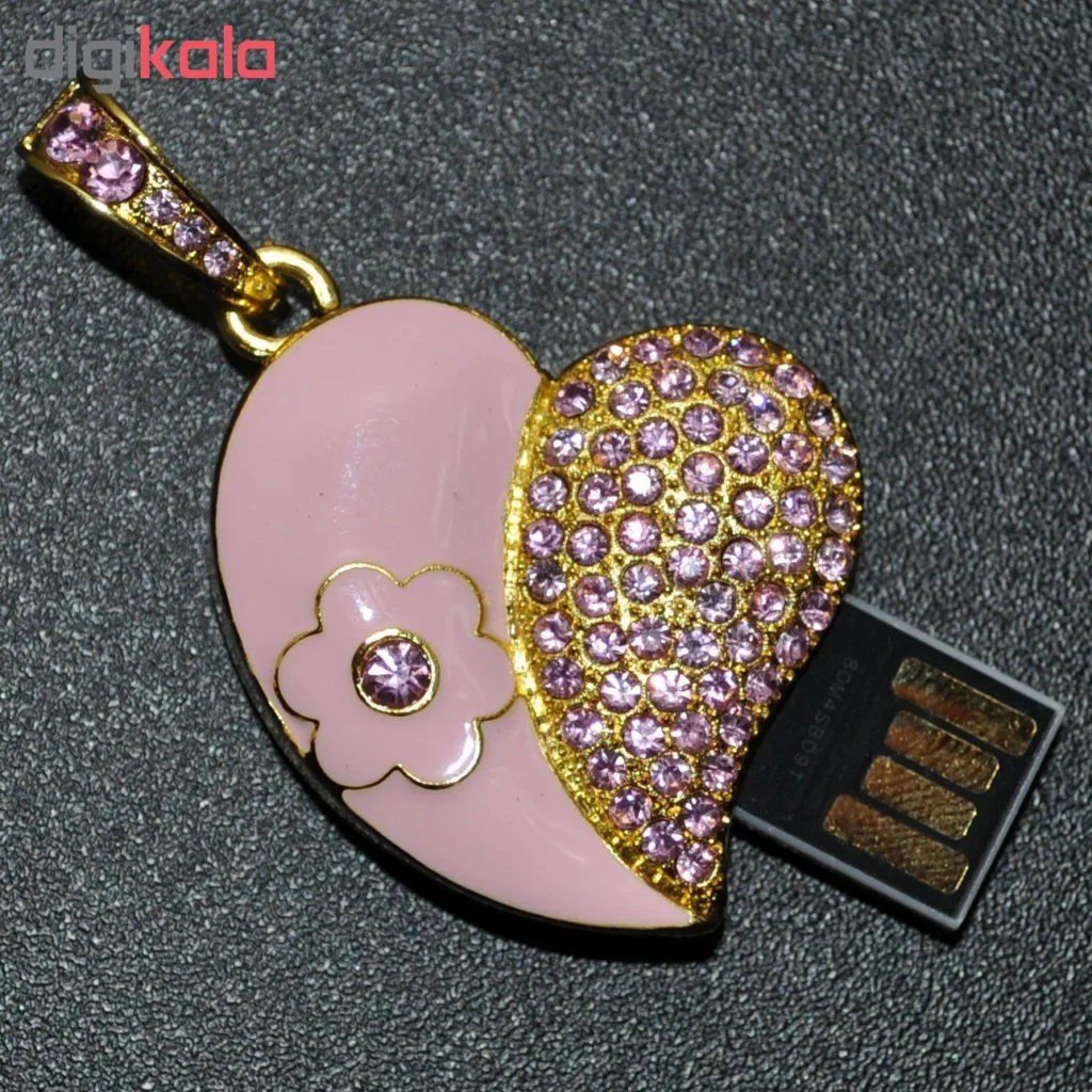 فلش مموری طرح قلب مدل UJ-024 ظرفیت 64 گیگابایت