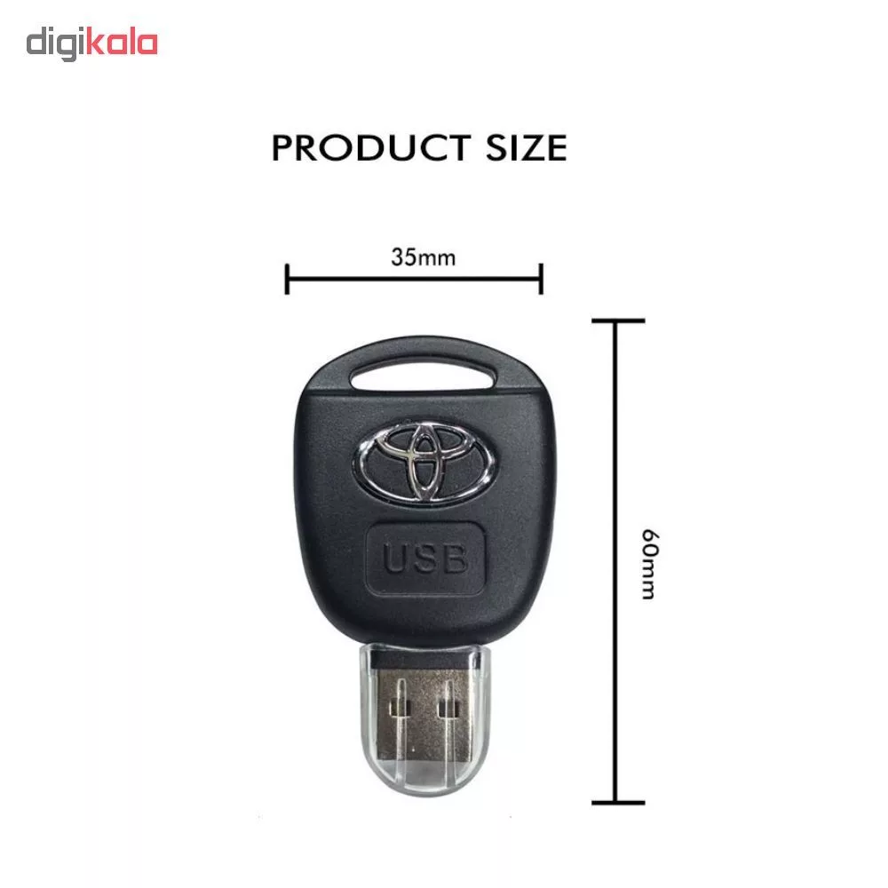 فلش مموری طرح ریموت تویوتا کد UP-21 ظرفیت 128 گیگابایت