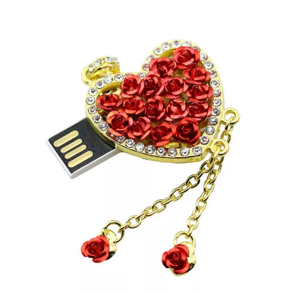 فلش مموری طرح قلب گلدار مدل Hrf01 ظرفیت 8 گیگابایت