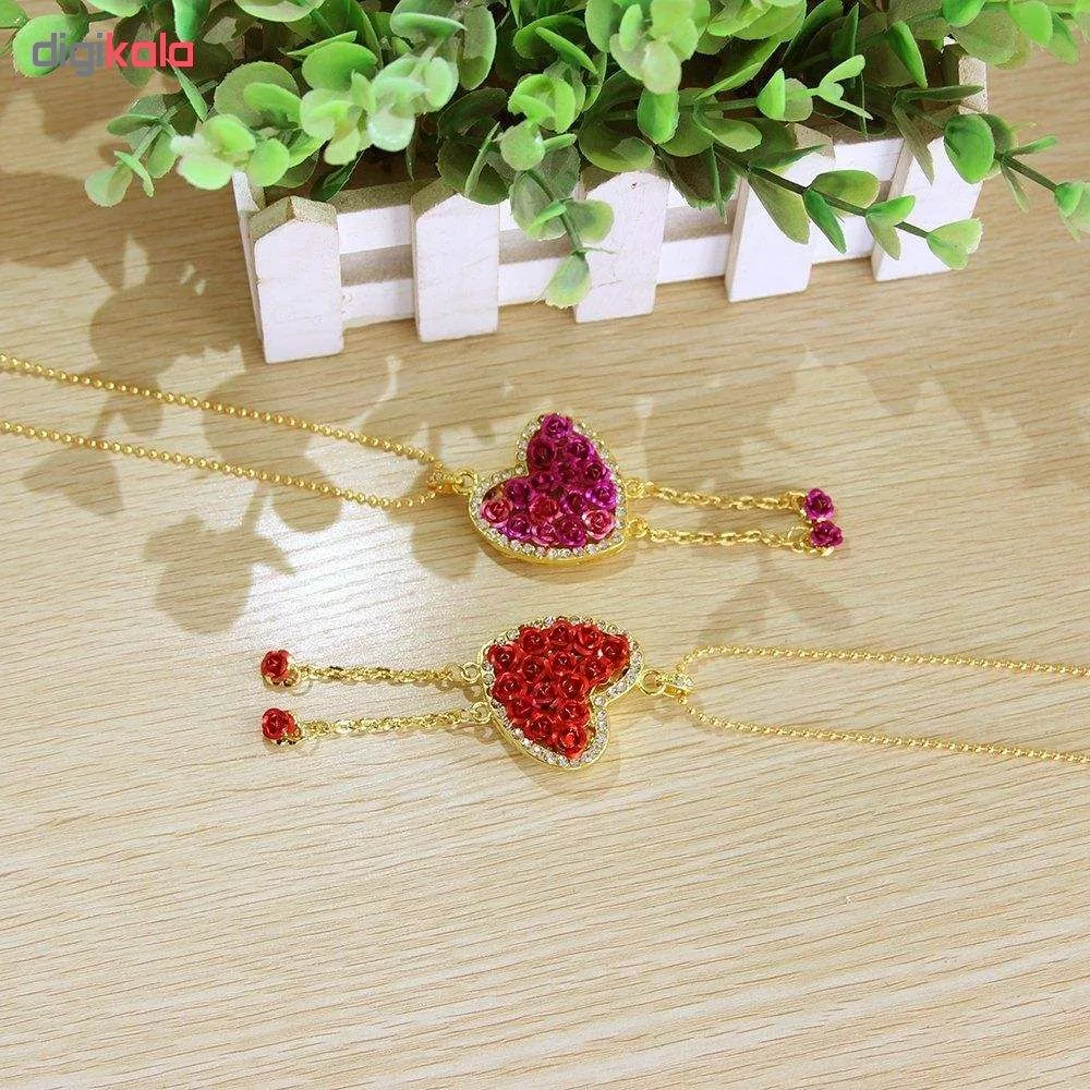 فلش مموری طرح قلب گلدار مدل Hrf01 ظرفیت 8 گیگابایت