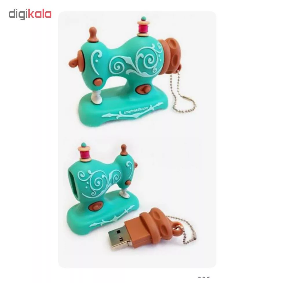 فلش مموری طرح چرخ خیاطی مدل Ul-Pv-SewMechi01 ظرفیت 16 گیگابایت