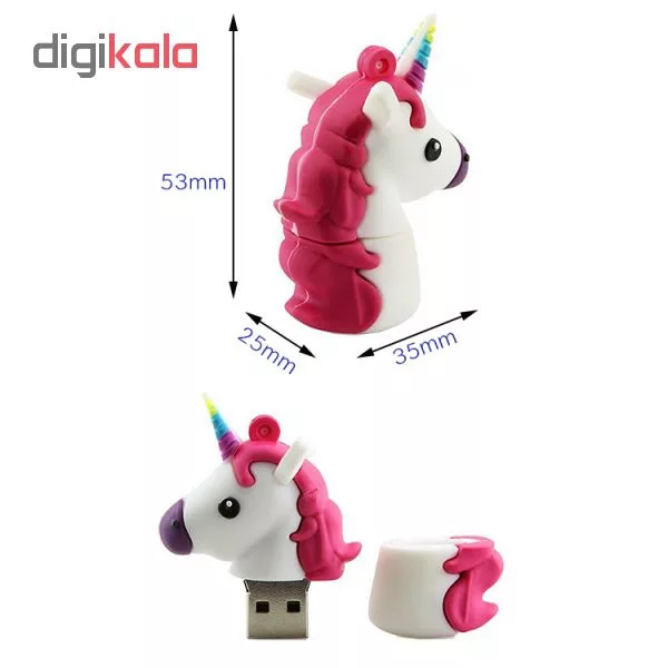 فلش مموری طرح اسب تک شاخ مدل Ul-Pv-Unicor1 ظرفیت8گیگابایت