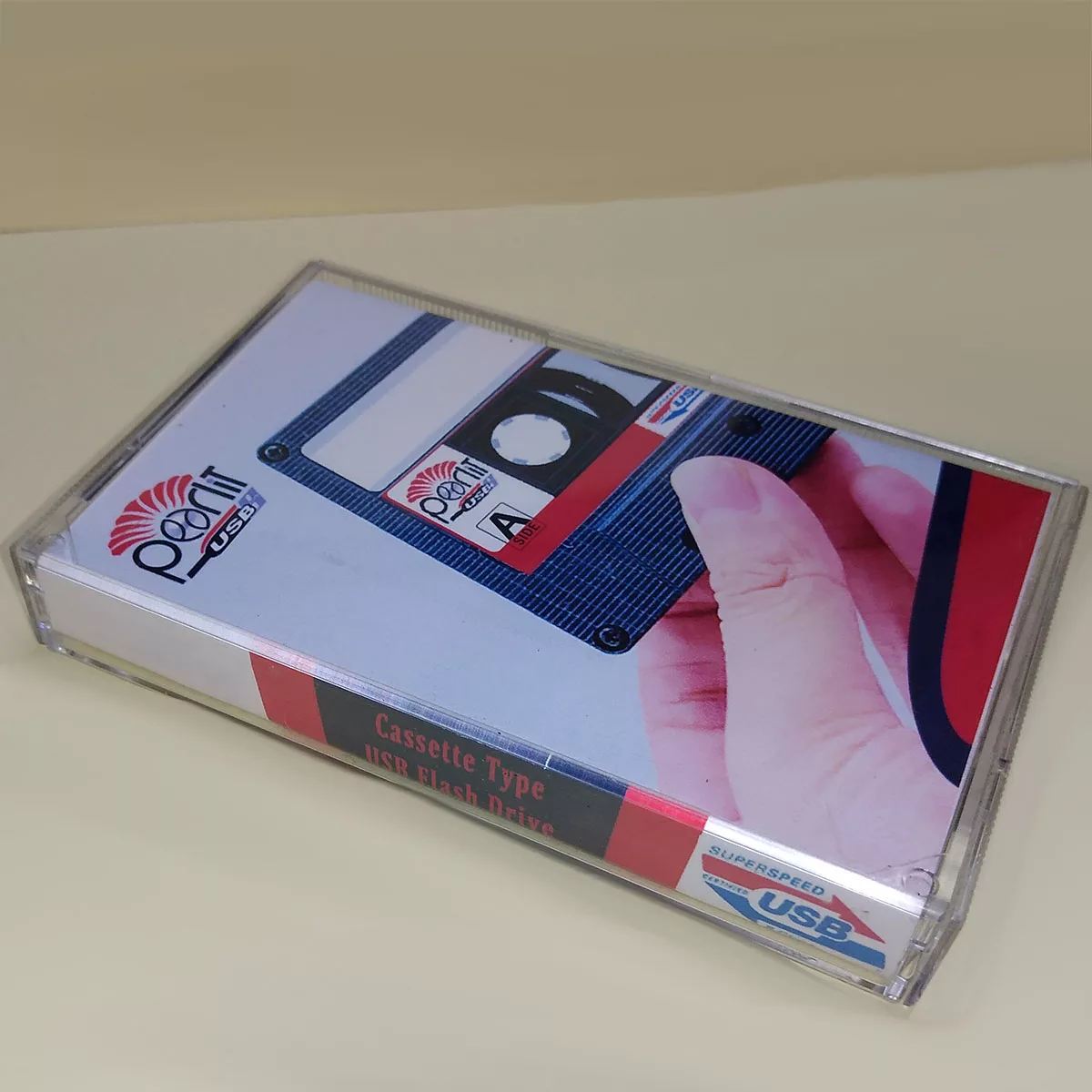 فلش مموری پرلیت یو اس بی طرح نوار کاست مدل C-67 ظرفیت 128 گیگابایت