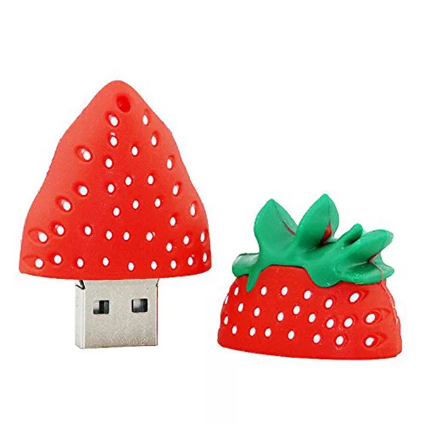 فلش مموری طرح توت فرنگی مدل Ul-Pv-Strabe01 ظرفیت64گیگابایت