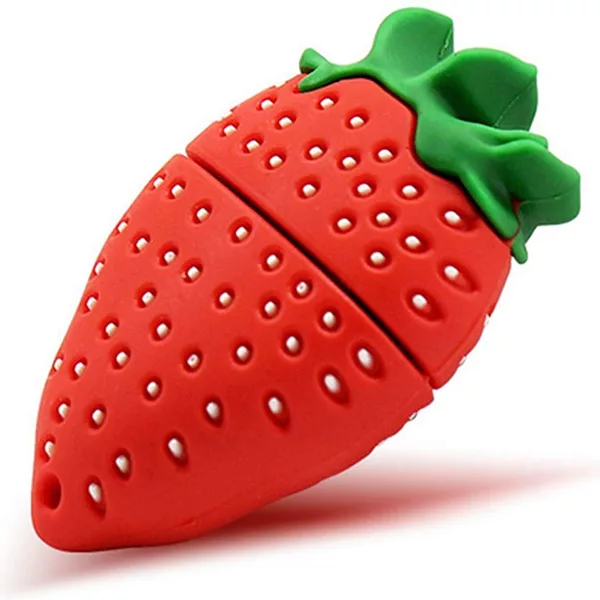 فلش مموری طرح توت فرنگی مدل Ul-Pv-Strabe01 ظرفیت64گیگابایت