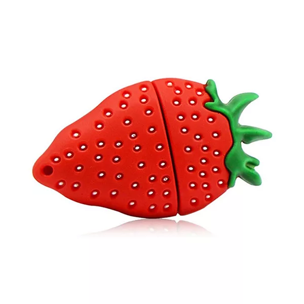 فلش مموری طرح توت فرنگی مدل Ul-Pv-Strabe01 ظرفیت64گیگابایت