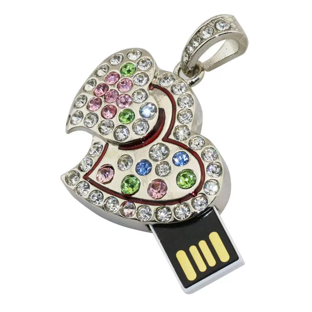 فلش مموری پرلیت یو اس بی طرح قلب در قلب کد U-67 ظرفیت 64 گیگابایت