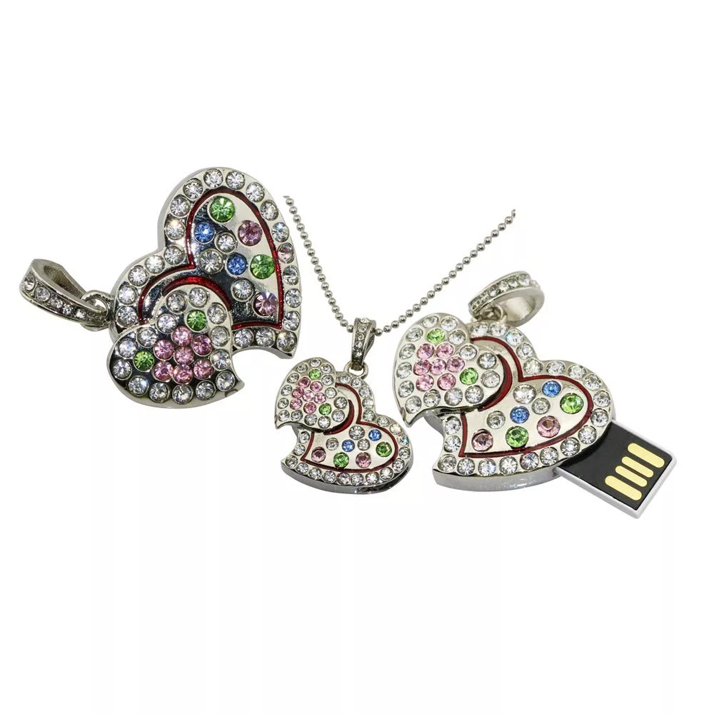 فلش مموری پرلیت یو اس بی طرح قلب در قلب کد U-67 ظرفیت 64 گیگابایت